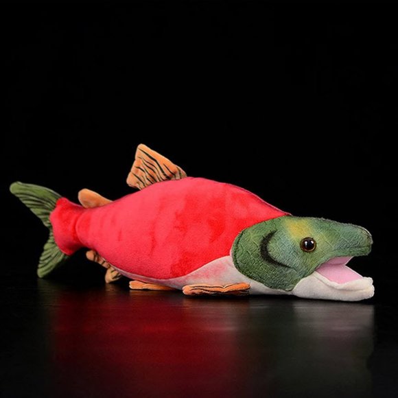Cabin Critters Other - Sockeye Salmon Realistic Fish Stuffed Plush Toy